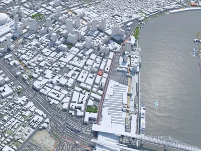 New Orleans Kenner Metairie in Louisiana USA 3D model