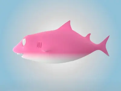 Female Baby Shark 3D model purchase