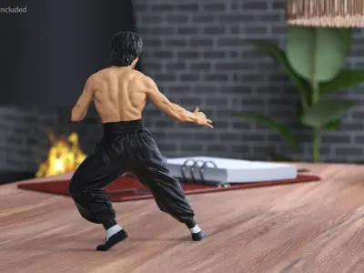  Toy Bruce Lee in Martial Pose 