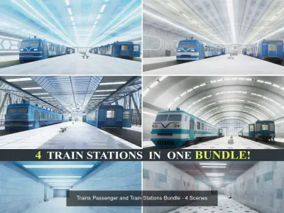 Railway and Subway Mega Pack - 13 Train Scenes