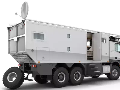 Mercedes Arocs Camper 6X6 3D model