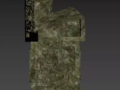 Ancient Mayan Ritual Stone Relic 3D Model Low-poly 3D model