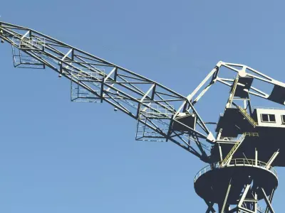 Large port jib crane 3D model