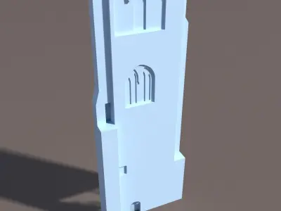 Castle Ruin 3 Low Poly 3d Model Low-poly 3D model