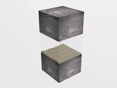 aquarium in the style of minimalism Low-poly 3D model purchase