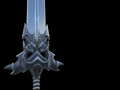 Fantazy Sword  Low-poly 3D model