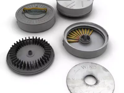 Vicker K Machine Gun 3D model