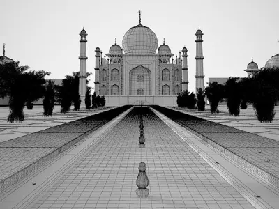 Taj Mahal 3D model buy