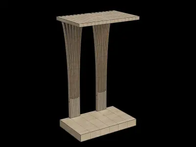 Fan C Table 3D model