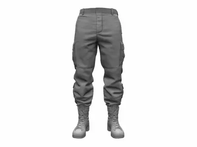 ACU Army Combat Uniform Pants High Poly 3D model