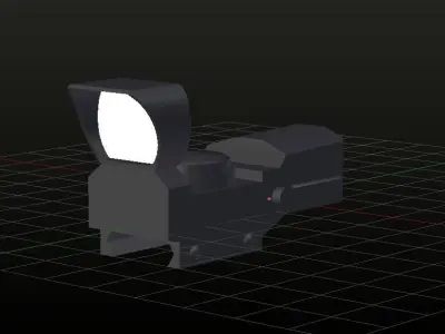 Red Dot Sight 3D Model - Game Ready Low-poly 3D model
