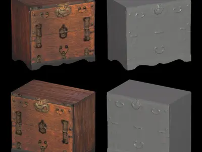Korea Furniture Pack 02 3D model