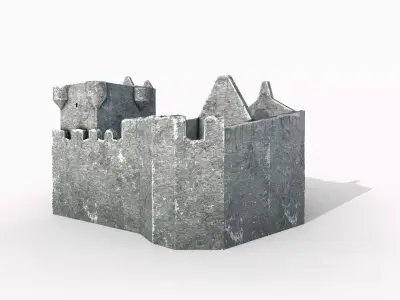 Castle Tioram Low-poly 3D model
