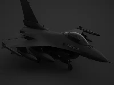 fighter black fog 3D model