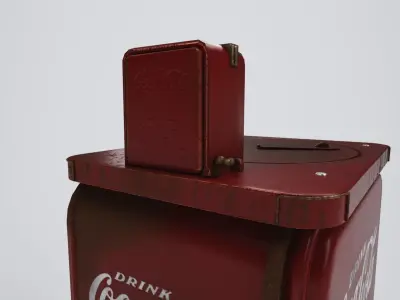 vintage wending coca cola machine 3D model