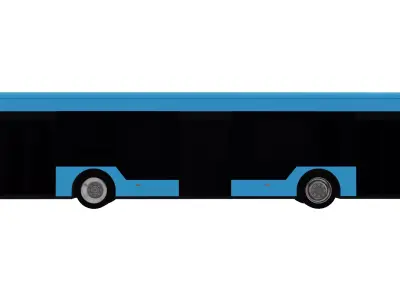 City Bus Low-poly 3D model