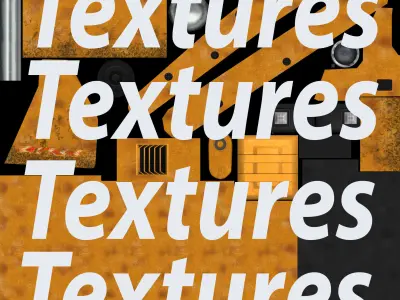 bulldozer truck Low-poly 3D model