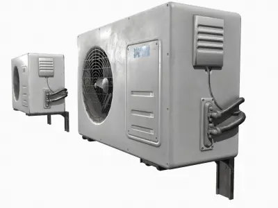 Air conditioner Low-poly 3D model purchase