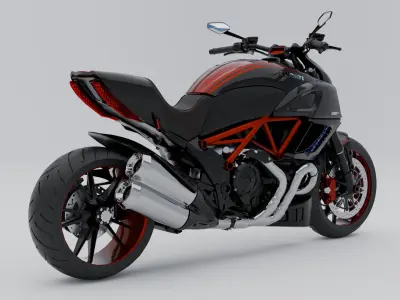DUCATI DIAVEL 3D model by hydersharjeel4
