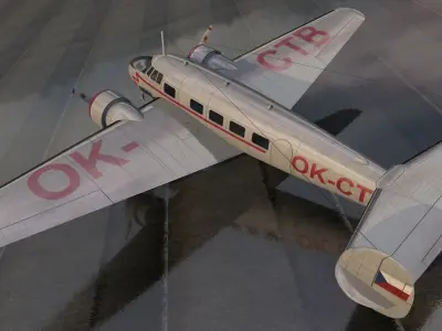 Lockheed L-10 Electra 3D model
