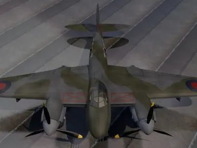 DeHavilland Mosquito Mk-6 3D model