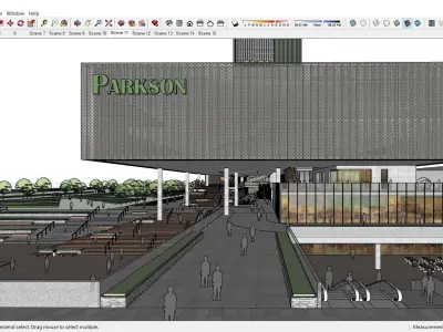 Sketchup Commercial Complex 111 3D model