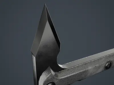 Trench Hawk by Cold Steel Low-poly 3D model