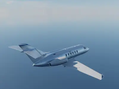 Realistic Aircraft Low-poly 3D model