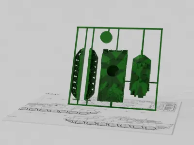 Leopard 2A7 - KitCard 3D print model