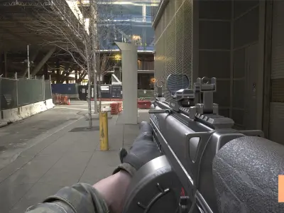 FPS Automatic Shotgun Animations Low-poly 3D model