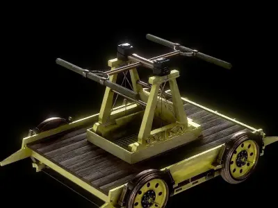 vintage railcar 3D model