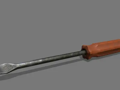 screwdriver Low-poly 3D model 27