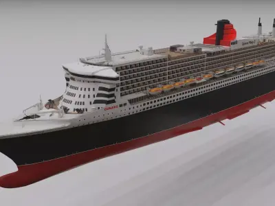Queen Mary 2 3D model