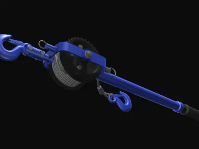 Hand winches V2 3D model