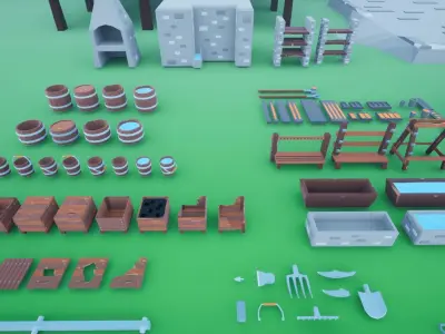 Forge Low-poly 3D model buy