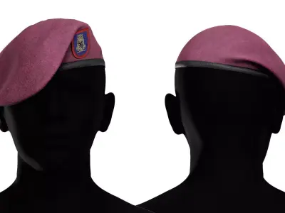 AIRBORNE BERET Low-poly 3D model