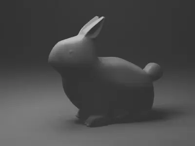 Basic Bunny Free low-poly 3D model