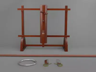 wingchun equipment set 3D model