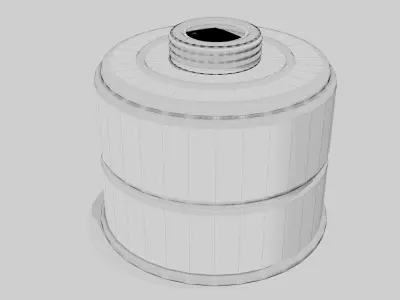 Gas mask filter EO-18k 3D model