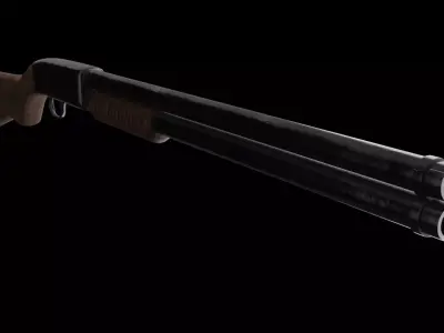 shotgun 3D model 6