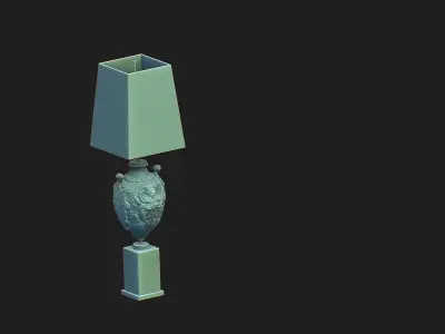 floorlamp Low-poly 3D model