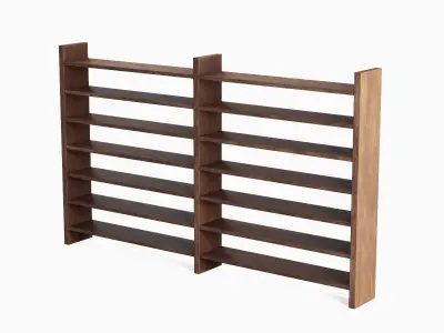 Double Sided Shelf 03 Low-poly 3D model