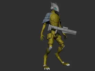 Space solider 3D model 3D model