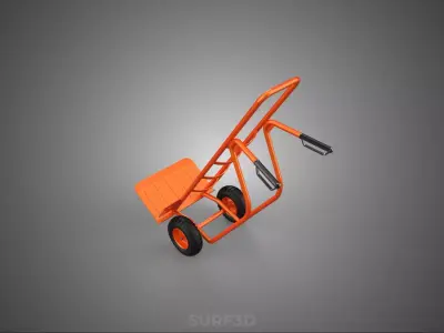 HAND TRUCK PALLET TILT CART MATERIAL HANDLING TRANSPORT LIFTING 3D model