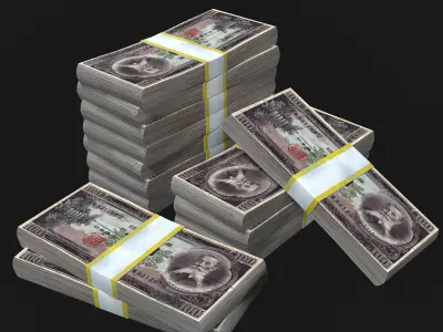Money  Low-poly 3D model