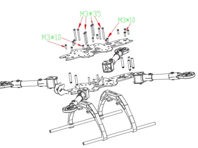 Drone Framework 3D model