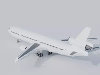 McDonnell Douglas MD-11 3D Model Low-poly 3D model