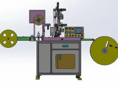 Semiconductor automatic taping machine 3D model