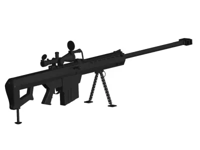 Barrett M82 Rifle 3D model