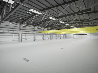 Industrial hall  3D model